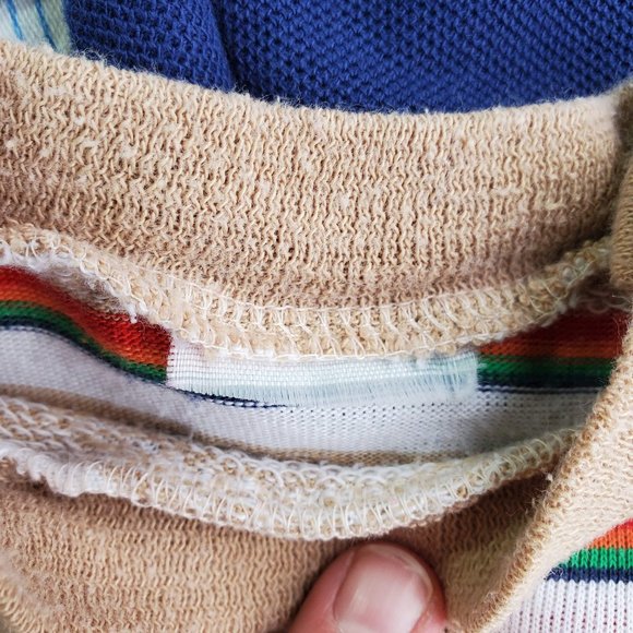 Vintage 70s 80s Baby Boy Lot Set of 5 TShirt Overalls Jumpsuit Blue 6/9 Months - Picture 16 of 16